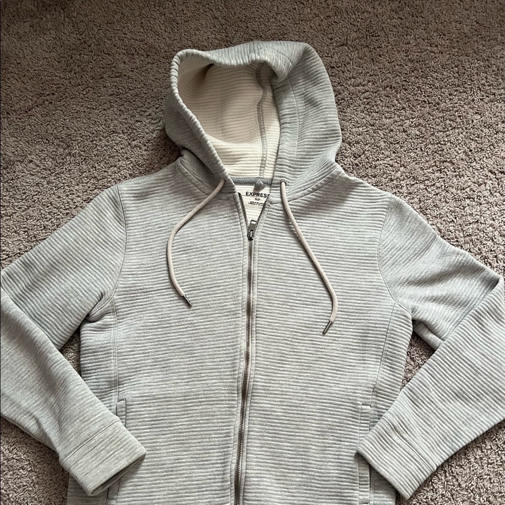 Express hoodie grey sweater for man